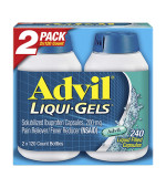 Advil Ibuprofen 200mg Pain Reliever Liqui-Gels 布洛芬 止痛退燒藥 (一盒兩瓶,共 240 顆 液體膠囊) Advil Ibuprofen 200mg Pain Reliever Liqui-Gels 布洛芬 止痛退燒藥 (一盒兩瓶,共 240 顆 液體膠囊)