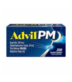 Advil PM Liqui-Gels Ibuprofen 200mg Pain Reliever 布洛芬 晚間止痛退燒藥 (200 顆 膜衣錠) Advil PM Liqui-Gels Ibuprofen 200mg Pain Reliever 布洛芬 晚間止痛退燒藥 (200 顆 膜衣錠)
