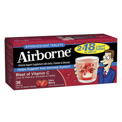 Airborne 氣泡維他命 莓果口味 (36顆 發泡錠) Airborne 氣泡維他命 莓果口味 (36顆 發泡錠)