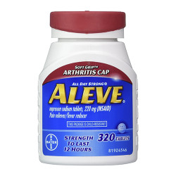 Aleve Naproxen Sodium 220mg Pain Reliever 萘普生鈉 止痛退燒藥 (320 顆 藥錠) Aleve Naproxen Sodium 220mg Pain Reliever 萘普生鈉 止痛退燒藥 (320 顆 藥錠)