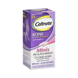 Caltrate Bone Health 600+ D3 Plus Minerals Minis 迷你鈣片+D3與礦物質 (150 顆易吞片)