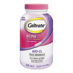 Caltrate Bone Health 600+ D3 Plus Minerals 鈣片+D3與礦物質 (320 顆)