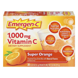 Emergen-C Vitamin C 1000mg Super Orange 維生素C 氣泡沖劑 - 香橙口味 (一盒 30包) Emergen-C Vitamin C 1000mg Super Orange 維生素C 氣泡沖劑 - 香橙口味 (一盒 30包)