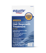 Equate Men's 5% Minoxidil 米諾地爾 男性專用 生髮水 (3瓶 x 60ml - 共 3個月份量)
