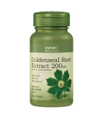 GNC Herbal Plus Goldenseal Root Extract 200mg 毛茛根提取物 (50顆素食膠囊) GNC Herbal Plus Goldenseal Root Extract 200mg 毛茛根提取物 (50顆素食膠囊)