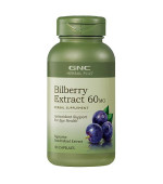 GNC Herbal Plus Bilberry Extract 60mg 山桑子萃取 (100顆素食膠囊) GNC Herbal Plus Bilberry Extract 60mg 山桑子萃取 (100顆素食膠囊)