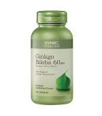 GNC Herbal Plus Ginkgo Biloba 60 mg 銀杏 (100顆素食膠囊)