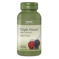 GNC Herbal Plus Triple Ginsa 人蔘膠囊 (高麗參、西洋蔘、刺五加) (100顆膠囊)