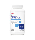 GNC Calcium Citrate Plus with Magnesium & D3 檸檬酸鈣 加 鎂和D3 (180顆膜衣錠)