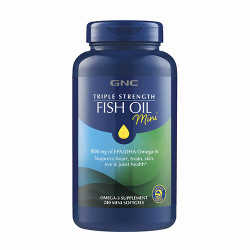 GNC Triple Strength Fish Oil Mini 1000mg 三倍強效魚油 (240顆 迷你軟膠囊)