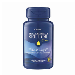 GNC Triple Strength Krill Oil Mini 三倍強效 磷蝦油 (60顆 迷你軟膠囊)