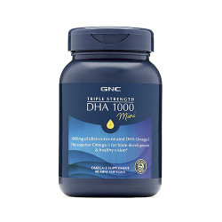 GNC Triple Strength DHA 1000 Mini 三倍強效二十二碳六烯酸 (90顆 迷你膠囊)