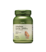 GNC Herbal Plus Odorless Garlic 1000 mg 無味大蒜精 (100顆素食碇)