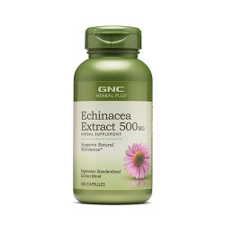 GNC Herbal Plus Echinacea Extract 500mg 紫錐菊 (100顆素食膠囊) GNC Herbal Plus Echinacea Extract 500mg 紫錐菊 (100顆素食膠囊)
