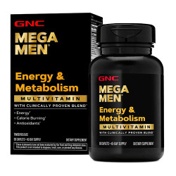 GNC MEGA MEN Energy & Metabolism 美佳男用能量與代謝 長效綜合維他命 (90顆膠囊碇) GNC MEGA MEN Energy & Metabolism 美佳男用能量與代謝 長效綜合維他命 (90顆膠囊碇)