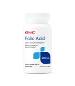 GNC Folic Acid 400 mcg 葉酸 (100顆 素食錠) GNC Folic Acid 400 mcg 葉酸 (100顆 素食錠)