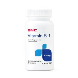 GNC VITAMIN B-1 300 MG 維他命 B-1 (100顆素食片劑)