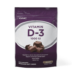 GNC VITAMIN D-3 1000IU 維生素 D3 巧克力口味 (60顆 軟糖) GNC VITAMIN D-3 1000IU 維生素 D3 巧克力口味 (60顆 軟糖)