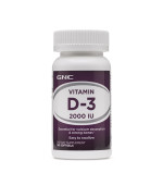 GNC VITAMIN D-3 2000IU 維生素 D3 (180顆 軟膠囊)