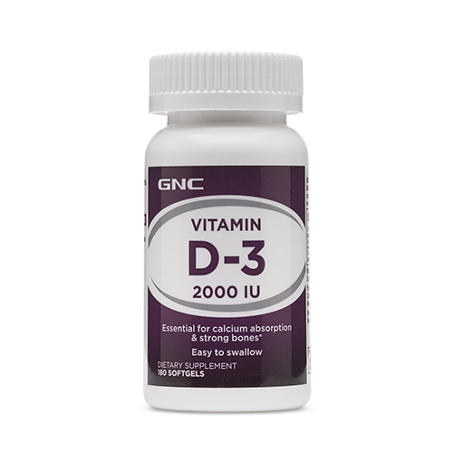 GNC VITAMIN D-3 2000IU 維生素 D3 (180顆 軟膠囊) GNC VITAMIN D-3 2000IU 維生素 D3 (180顆 軟膠囊)