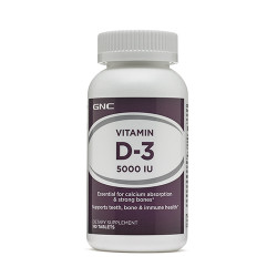 GNC VITAMIN D-3 5000IU 維生素 D3 (180顆 藥錠) GNC VITAMIN D-3 5000IU 維生素 D3 (180顆 藥錠)