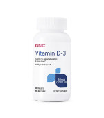 GNC VITAMIN D-3 2000IU 維生素 D3 (180顆 藥錠)