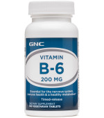 GNC VITAMIN B-6 200 MG 維他命 B-6 (100顆素食片劑) GNC VITAMIN B-6 200 MG 維他命 B-6 (100顆素食片劑)