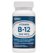 GNC VITAMIN B-12 500 MCG 維他命B-12 (100顆素食片劑) GNC VITAMIN B-12 500 MCG 維他命B-12 (100顆素食片劑)
