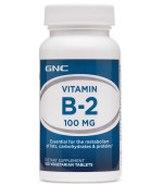 GNC VITAMIN B-2 100 MG 維他命 B-2 (100顆片劑) GNC VITAMIN B-2 100 MG 維他命 B-2 (100顆片劑)