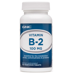 GNC VITAMIN B-2 100 MG 維他命 B-2 (100顆片劑)