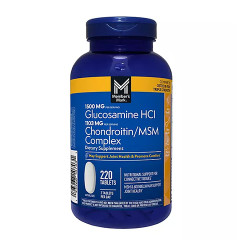 Member's Mark Glucosamine HCI 1500mg + Chondroitin/MSM 1103mg 葡萄糖胺 + 軟骨素/MSM (220顆 藥錠) Member's Mark Glucosamine HCI 1500mg + Chondroitin/MSM 1103mg 葡萄糖胺 + 軟骨素/MSM (220顆 藥錠)