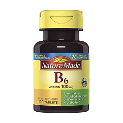 Nature Made Vitamin B6 100mg 維生素B6 (100 顆藥錠) Nature Made Vitamin B6 100mg 維生素B6 (100 顆藥錠)