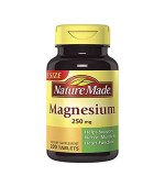 Nature Made Magnesium 250mg 鎂 (200 顆藥錠) Nature Made Magnesium 250mg 鎂 (200 顆藥錠)