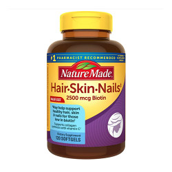 Nature Made Hair, Skin & Nails 頭髮皮膚指甲美容配方 (120 顆軟膠囊) Nature Made Hair, Skin & Nails 頭髮皮膚指甲美容配方 (120 顆軟膠囊)