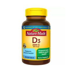 Nature Made Vitamin D3 2000IU 維生素D3 (250 顆軟膠囊) Nature Made Vitamin D3 2000IU 維生素D3 (250 顆軟膠囊)