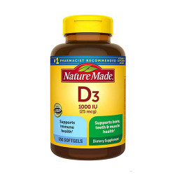 Nature Made Vitamin D3 1000IU 維生素D3 (650 顆軟膠囊) Nature Made Vitamin D3 1000IU 維生素D3 (650 顆軟膠囊)