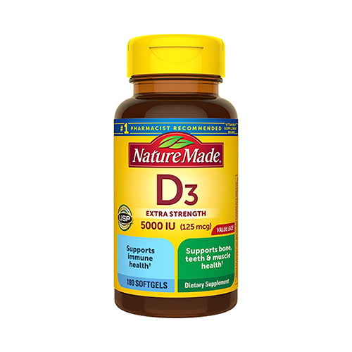Nature Made Vitamin D3 5000IU 維生素D3 (180 顆軟膠囊) Nature Made Vitamin D3 5000IU 維生素D3 (180 顆軟膠囊)
