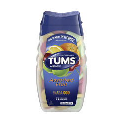 TUMS Ultra Strength 1000 抗胃酸咀嚼鈣片 綜合水果口味 (72 顆嚼片) TUMS Ultra Strength 1000 抗胃酸咀嚼鈣片 綜合水果口味 (72 顆嚼片)
