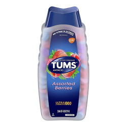 TUMS Ultra Strength 1000 抗胃酸咀嚼鈣片 各式莓果口味 (265 顆嚼片) TUMS Ultra Strength 1000 抗胃酸咀嚼鈣片 各式莓果口味 (265 顆嚼片)