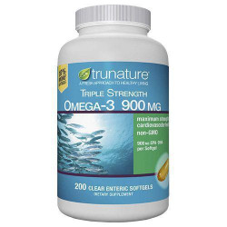 TruNature Triple Strength Omega 3 900mg 三倍強效魚油 (200 顆腸溶軟膠囊)